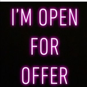 Willing to accept lower offers :)